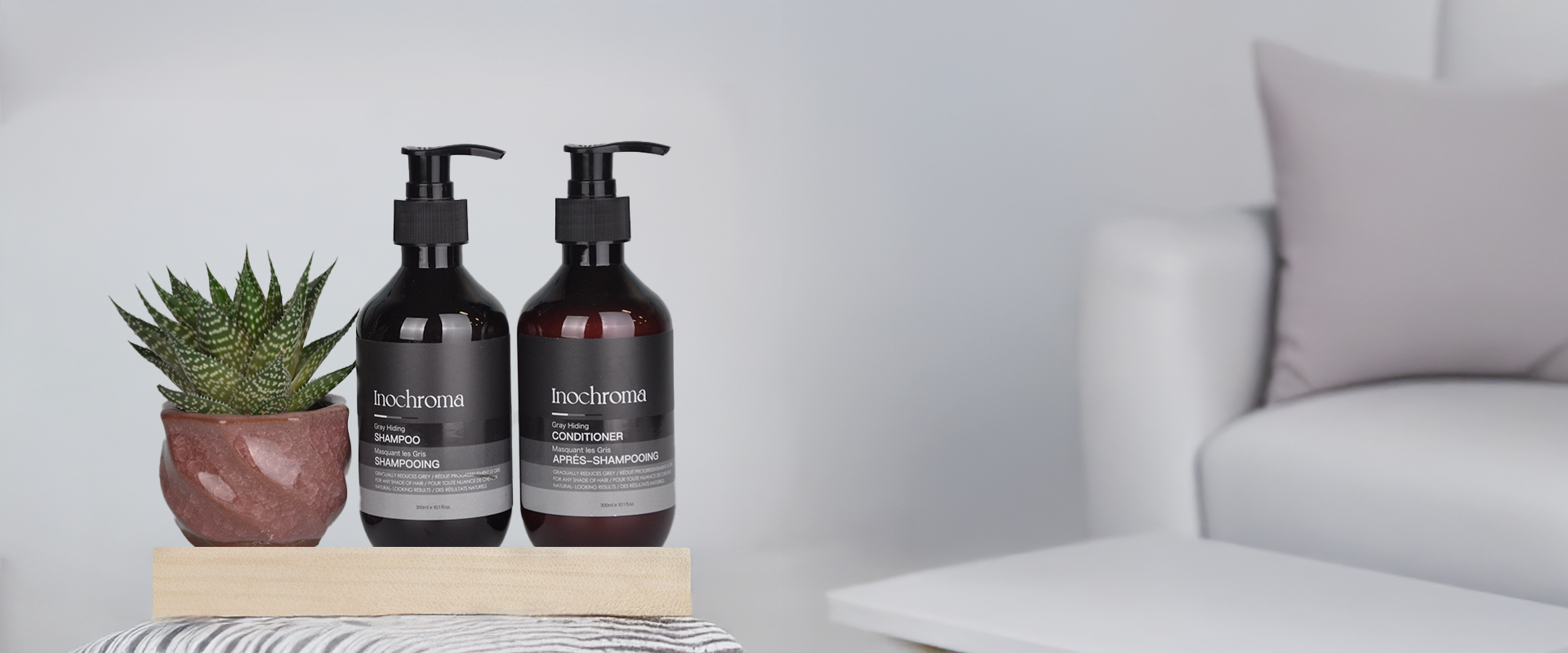 Inochroma Color Safe Gray Hiding Shampoo and Conditioner set