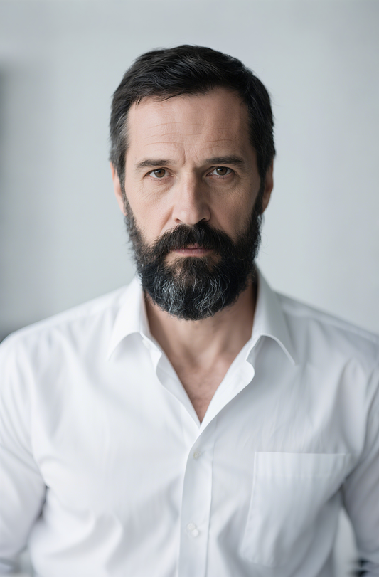 How Grey Toning Works on Beards: A Gentle, Low-Odour Option