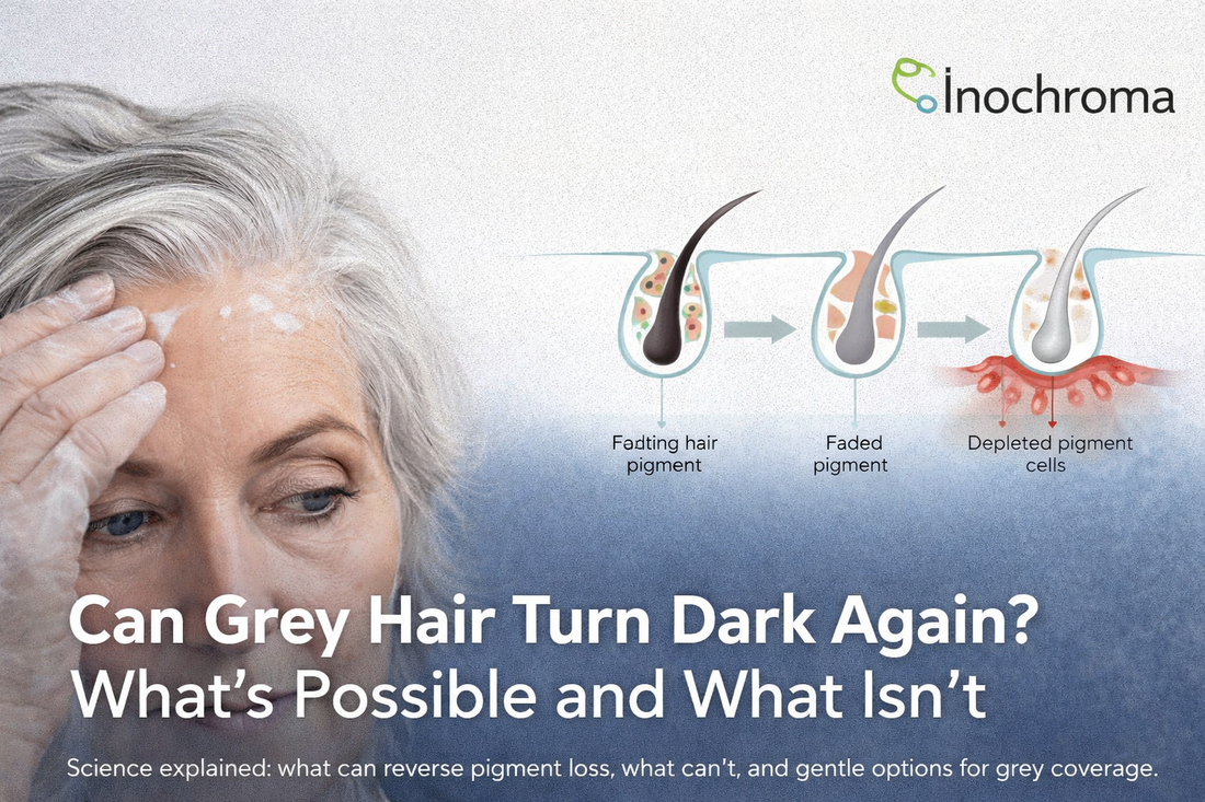 Can Grey Hair Turn Dark Again? What’s Possible & What Isn’t