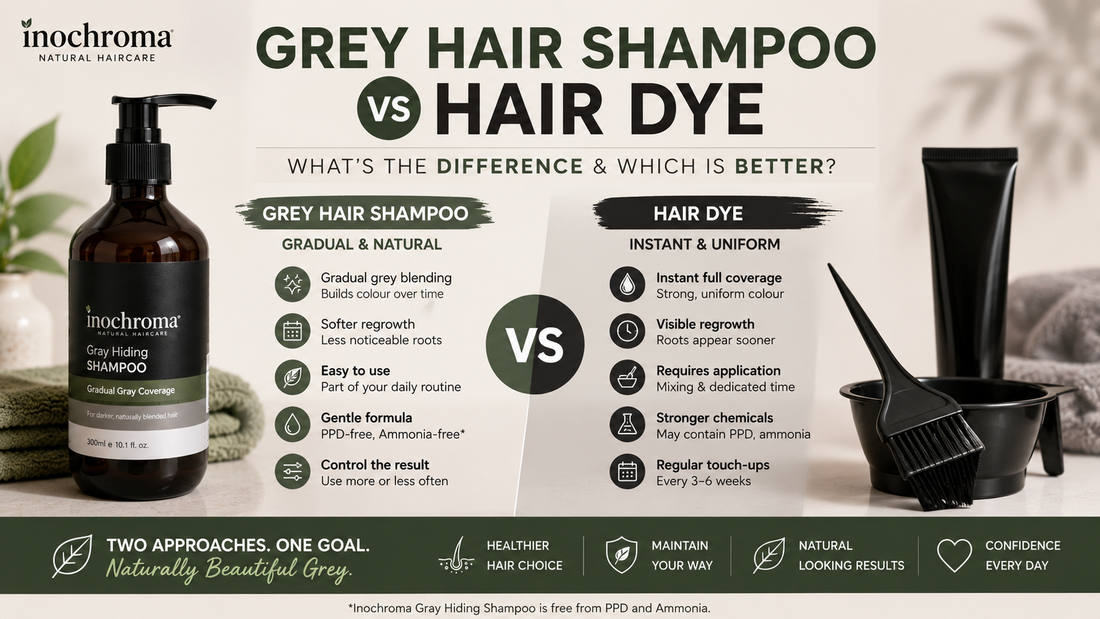 Grey Hair Shampoo vs Hair Dye: What’s the Difference and Which Is Better?