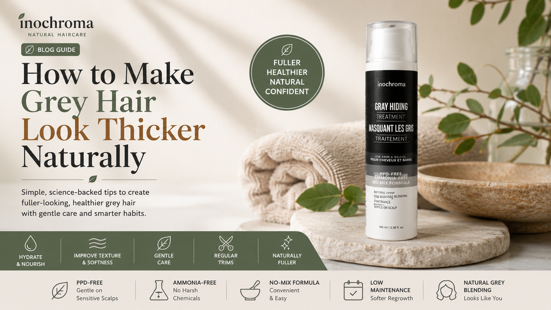 How to Make Grey Hair Look Thicker Naturally