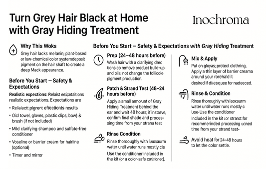 How to Turn Grey Hair Into Black at Home