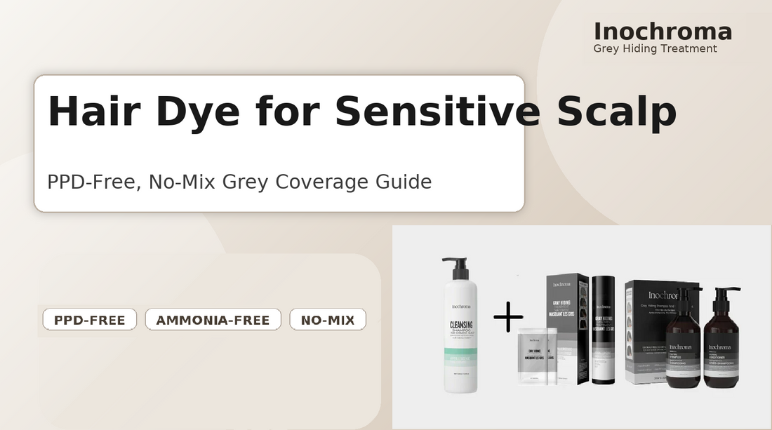 Hair Dye for Sensitive Scalp: PPD-Free, No-Mix Grey Coverage Guide