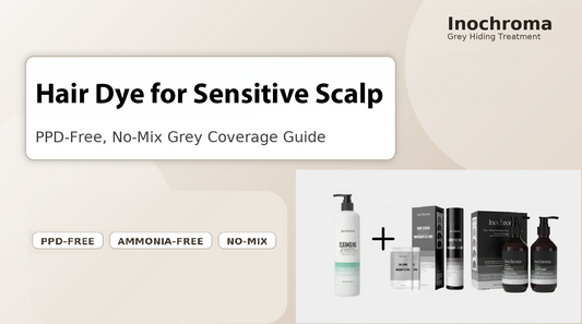 Hair Dye for Sensitive Scalp | PPD-Free, No-Mix Grey Coverage
