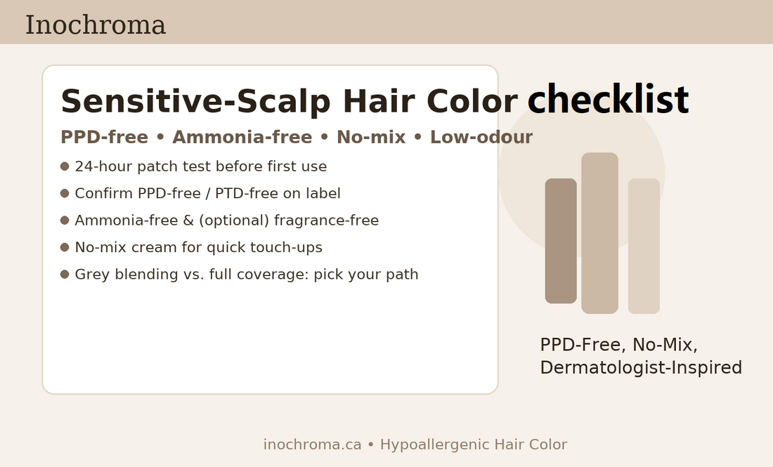 Grey Hair Dye Checklist for Sensitive Scalps (PPD-Free)