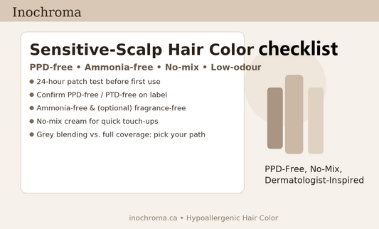 Grey Hair Dye Checklist for Sensitive Scalps (PPD-Free)