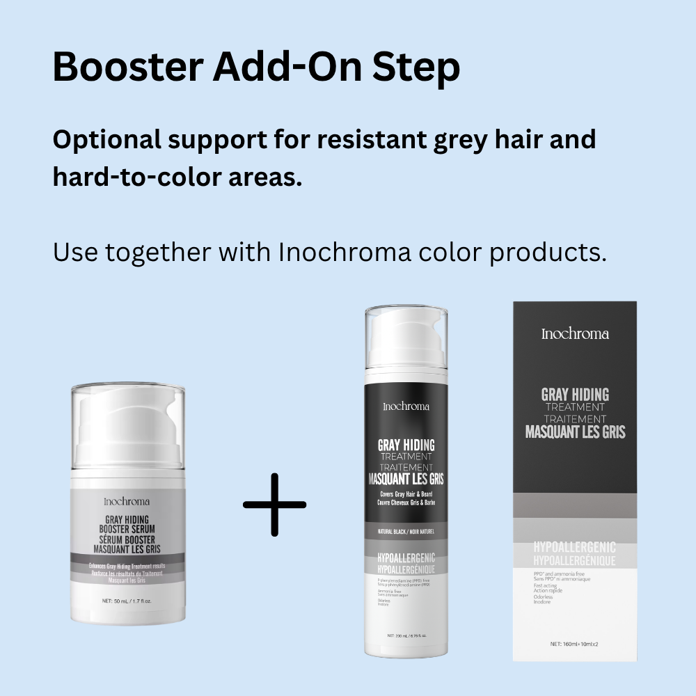 Gray Hiding Booster Serum | Prep Serum for Better Gray Coverage | Inochroma