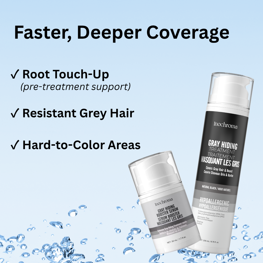 Gray Hiding Booster Serum | Prep Serum for Better Gray Coverage | Inochroma