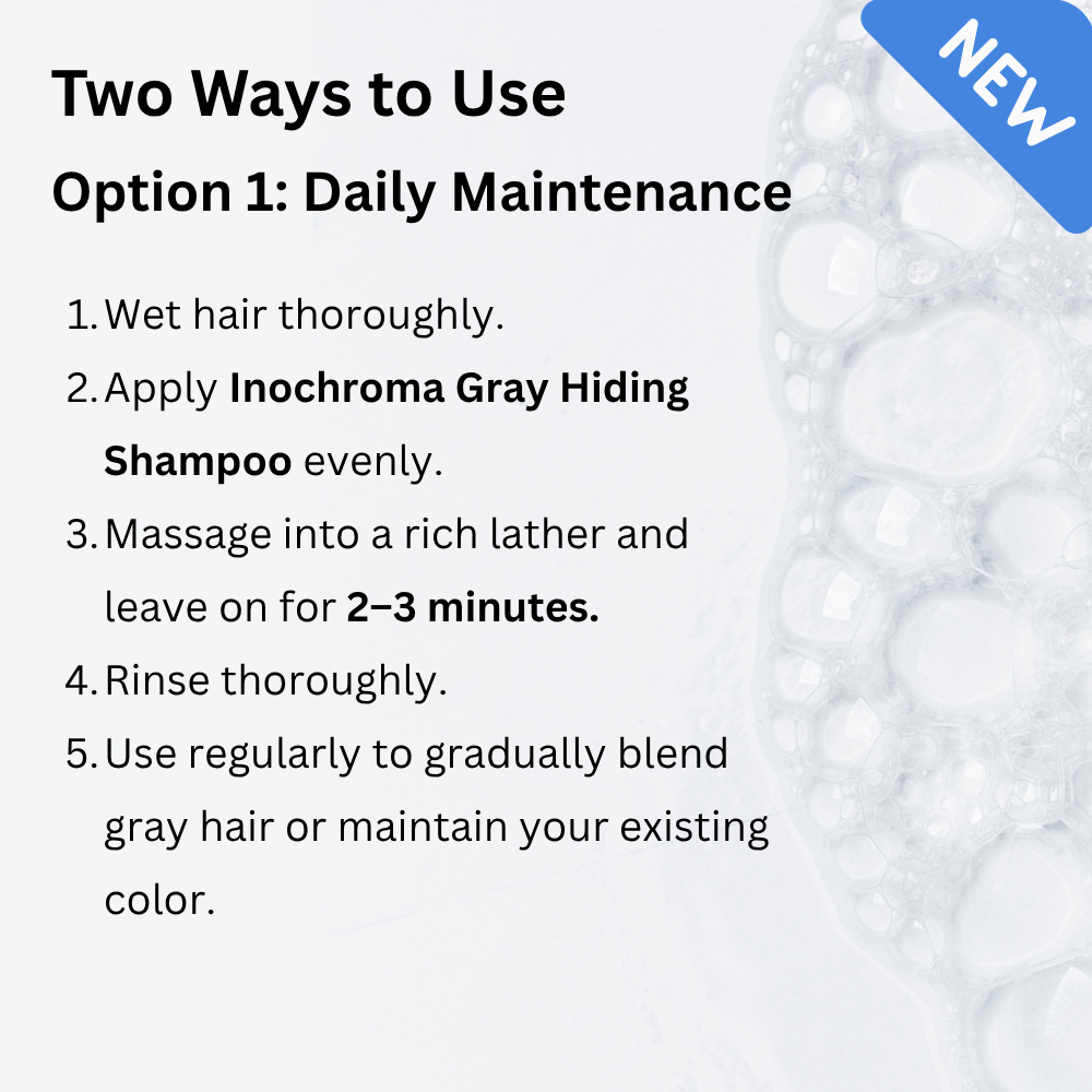 New Gray Hiding Shampoo | New Formula | One-Step Maintenance