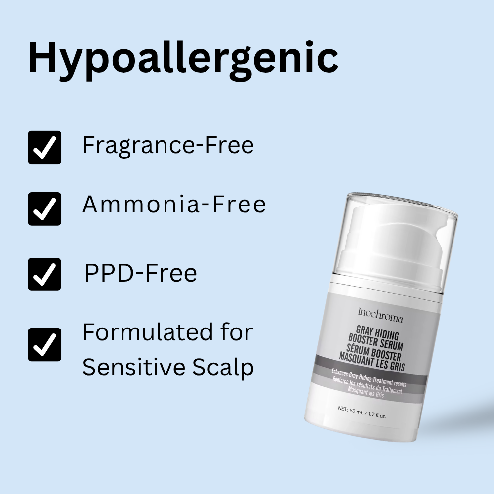 Gray Hiding Booster Serum | Prep Serum for Better Gray Coverage | Inochroma