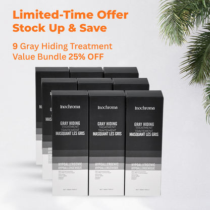 Gray Hiding Treatment | Original Formula | 9-Pack Bundle | Inochroma
