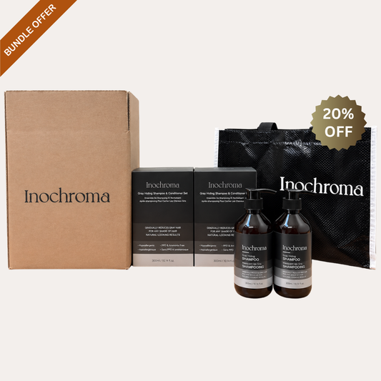 Holiday Bundle – Gray Hiding Shampoo & Conditioner Bundle (4 Bottles)
