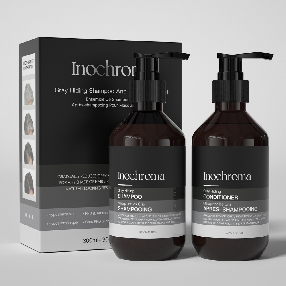 Inochroma Gray Hiding Shampoo & Conditioner Set